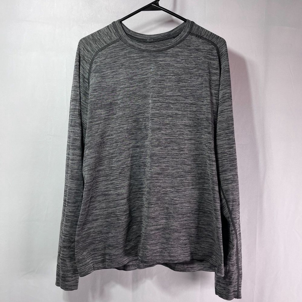 Lululemon Mens Metal Vent Heathered Grey L/S T-Shirt Size Large EUC